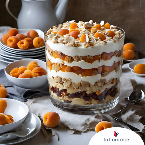 Delizia con Trifle: Palets Breton, Albicocche, Cioccolato