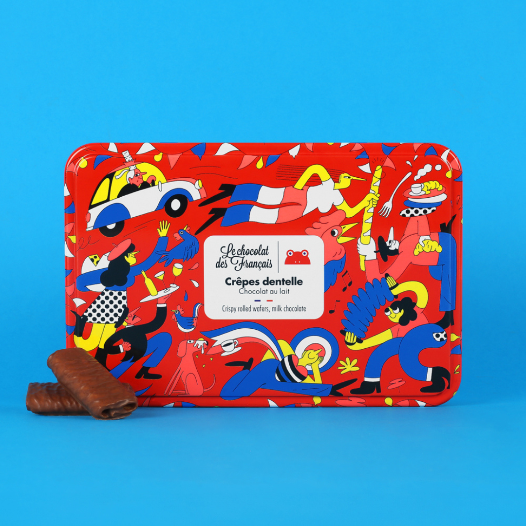 Crêpes dentelle al cioccolato al latte "Foule"