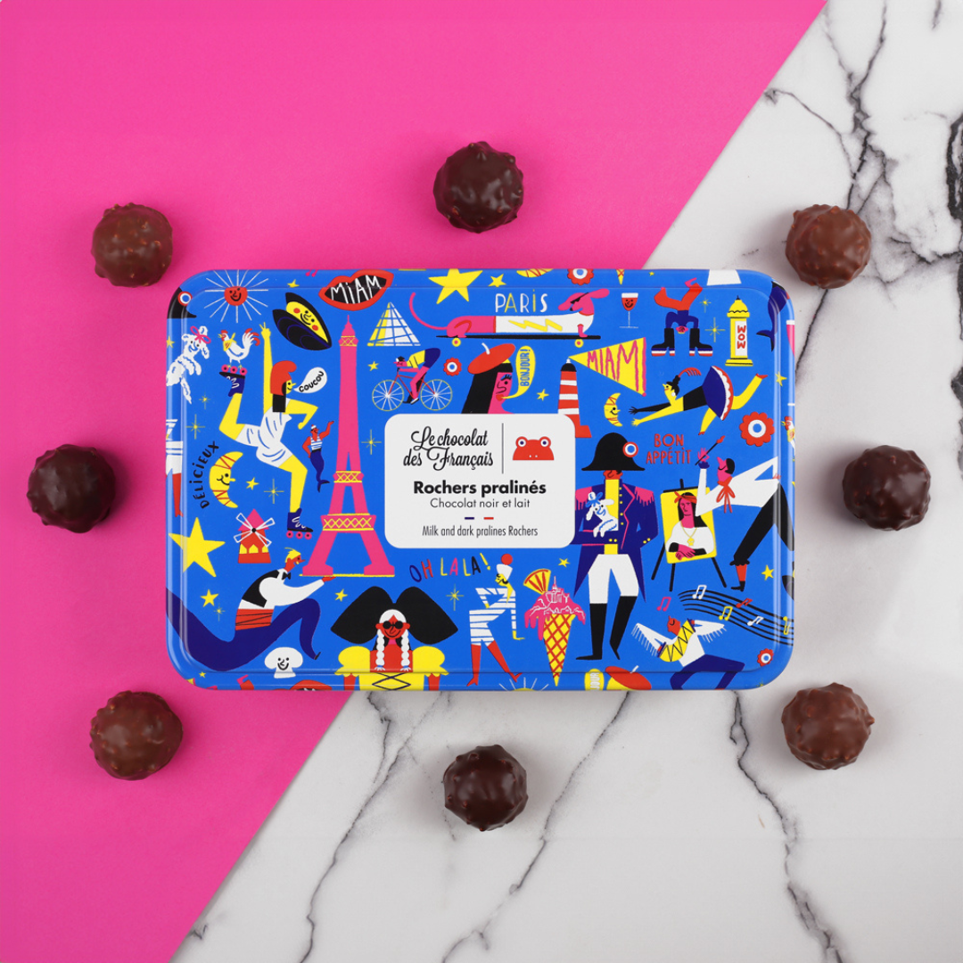 Rochers pralinati al cioccolato al latte e fondente