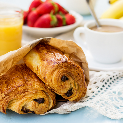 4 Pain au chocolat freschi da scaldare in forno