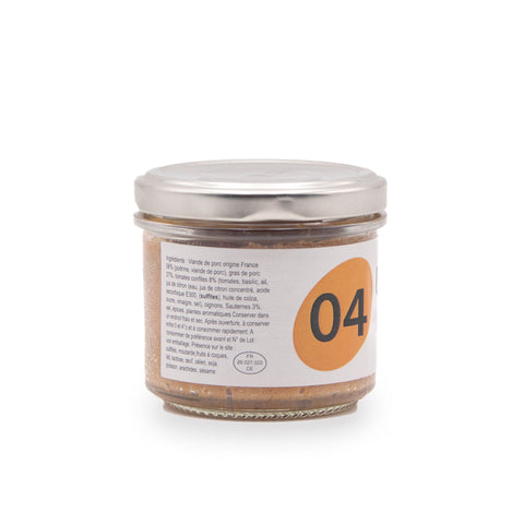 Rillette ai pomodorini confit e sauternes