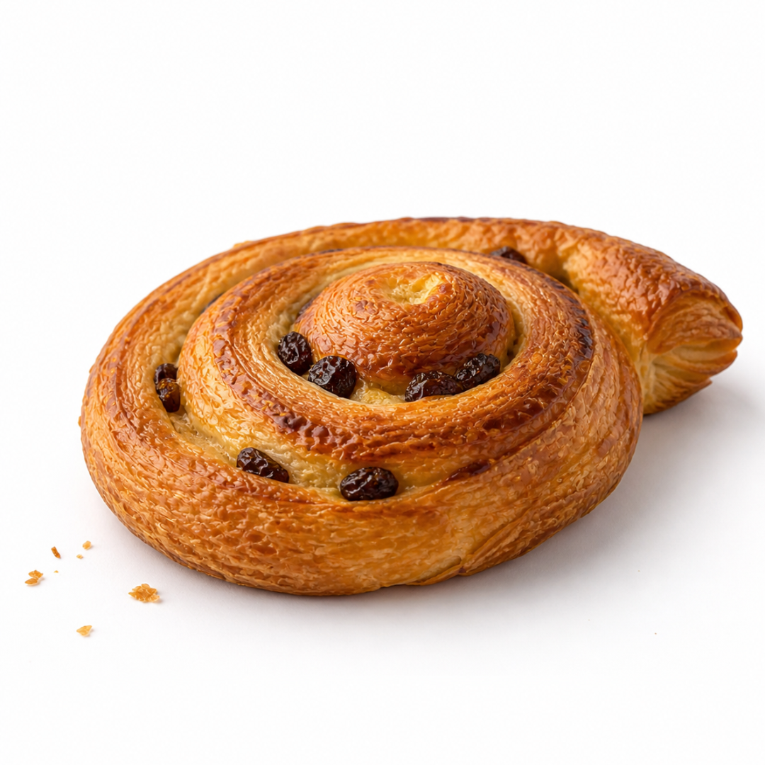 4 veri Pain au Raisin da scaldare in forno