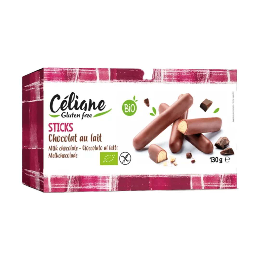 Sticks di cioccolato al latte Senza Glutine