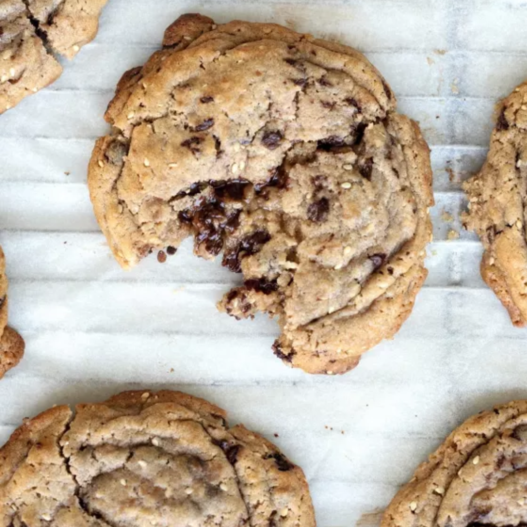 Cookies al cioccolato e semi di sesamo: Preparato