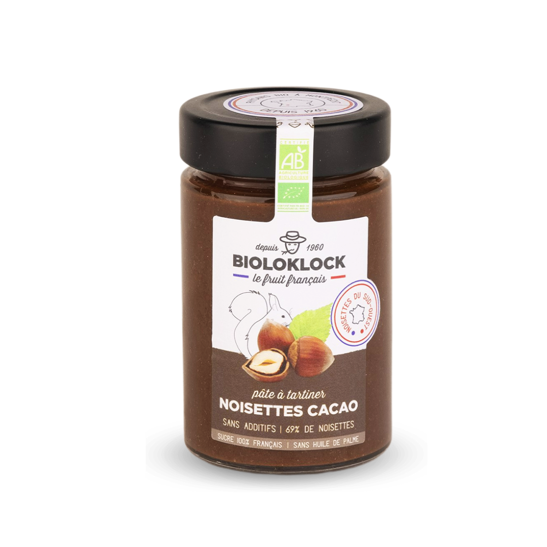 Crema Spalmabile BIO al Cacao e Nocciole