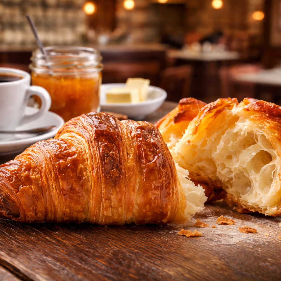4 Veri Croissant francesi da scaldare in forno