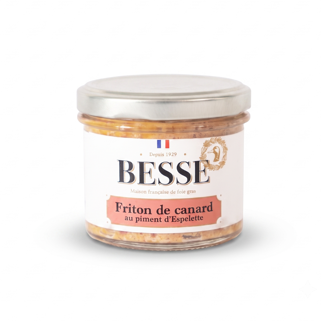 Fritons d'Anatra al peperoncino d'Espelette e Foie Gras (10%)