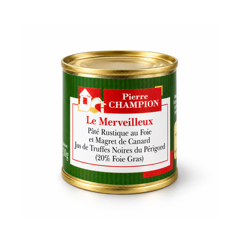 "Le Merveilleux" – Pâté Rustico d'Anatra al Foie Gras e Tartufo Nero del Périgord (20% Foie Gras)