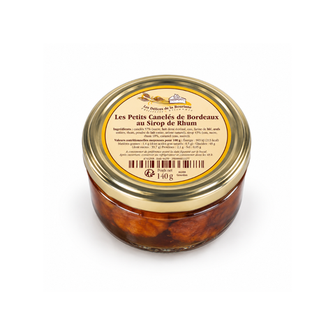 Piccoli Canelés di Bordeaux allo Sciroppo di Rum (4 pezzi)
