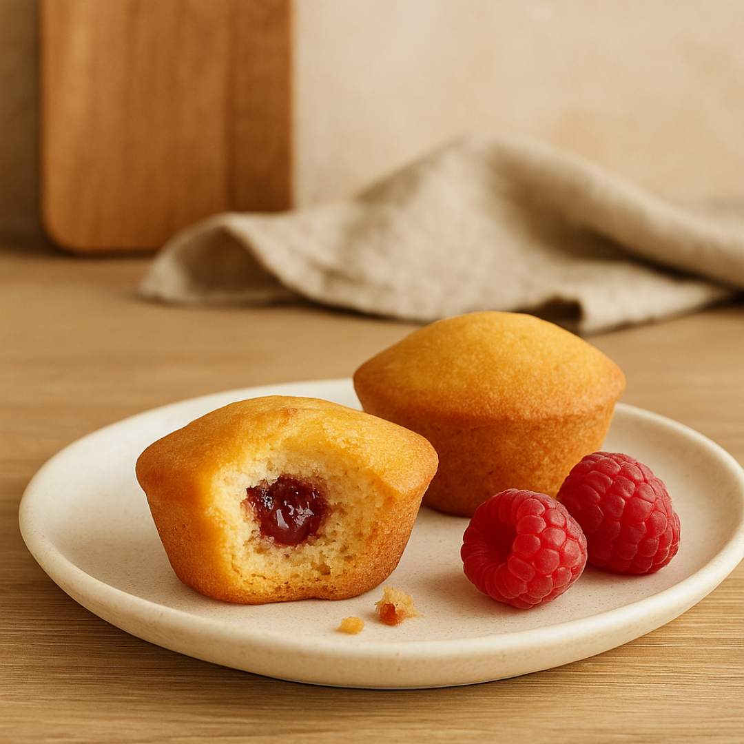 Mini Muffin alla confettura di Lamponi Senza glutine