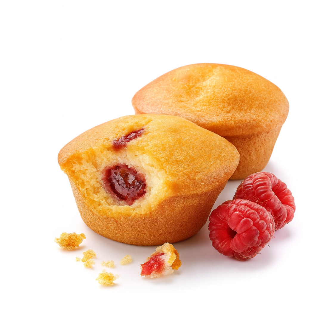 Mini Muffin alla confettura di Lamponi Senza glutine