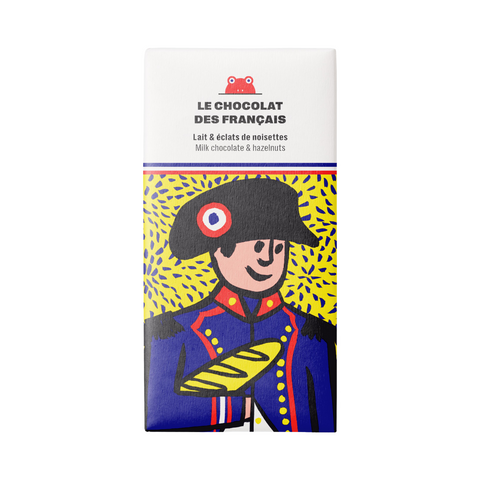 Tavoletta di cioccolato al latte e scaglie di nocciole "Napoleone"