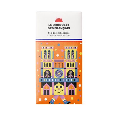 Tavoletta di Cioccolato fondente e fior di sale della Camargue "Notre-Dame"