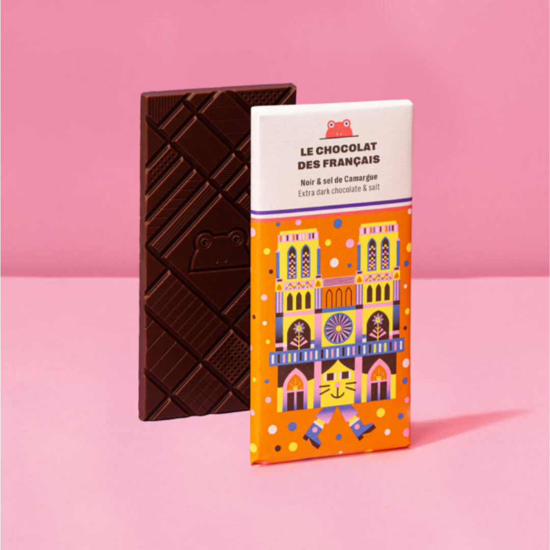 Tavoletta di Cioccolato fondente e fior di sale della Camargue "Notre-Dame"
