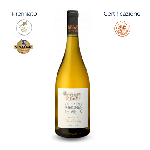Pays d'Oc IGP - Chardonnay Tradition - Domaines Robert Vic Preignes le Vieux - 2024
