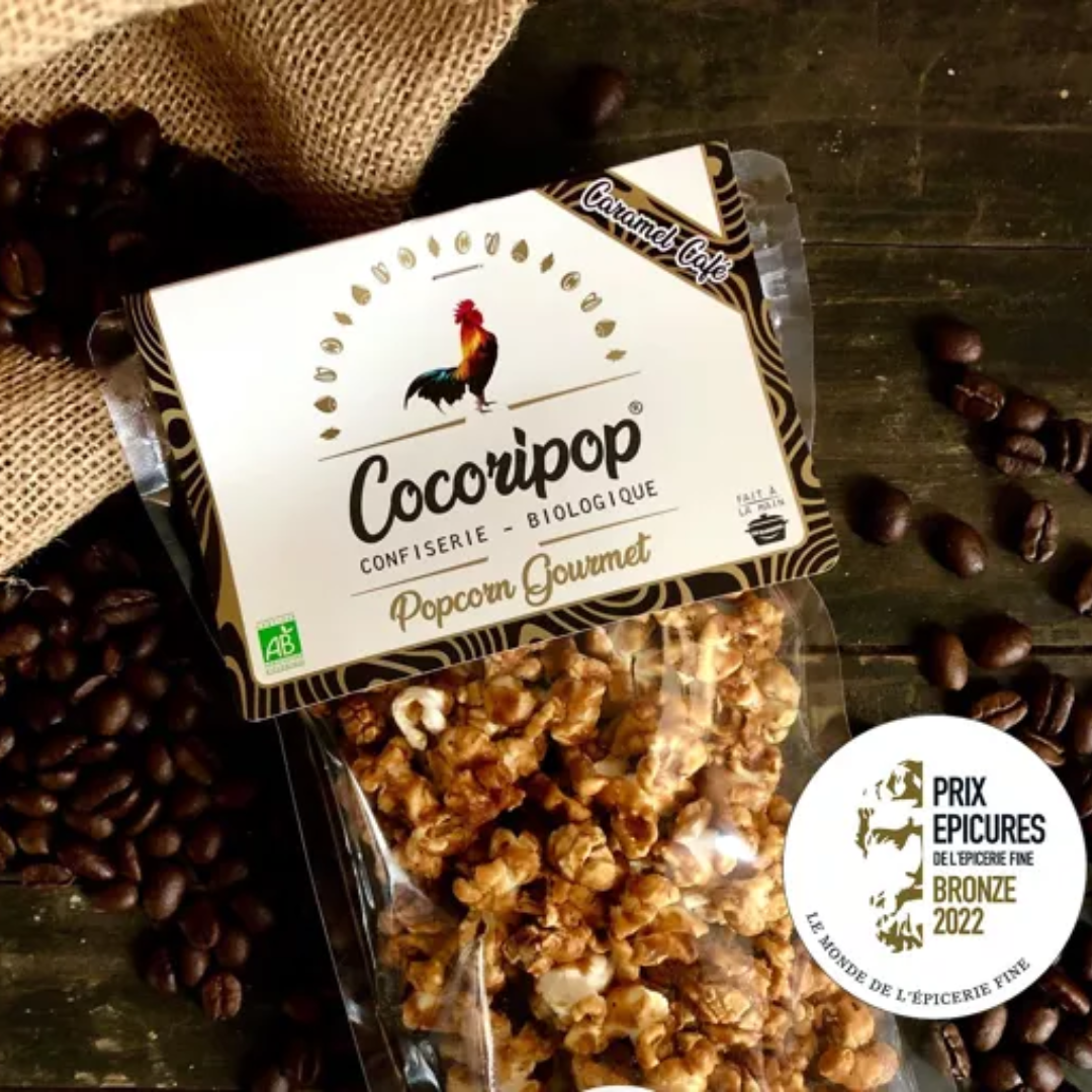 Popcorn Artigianale al Caramello e Caffè BIO