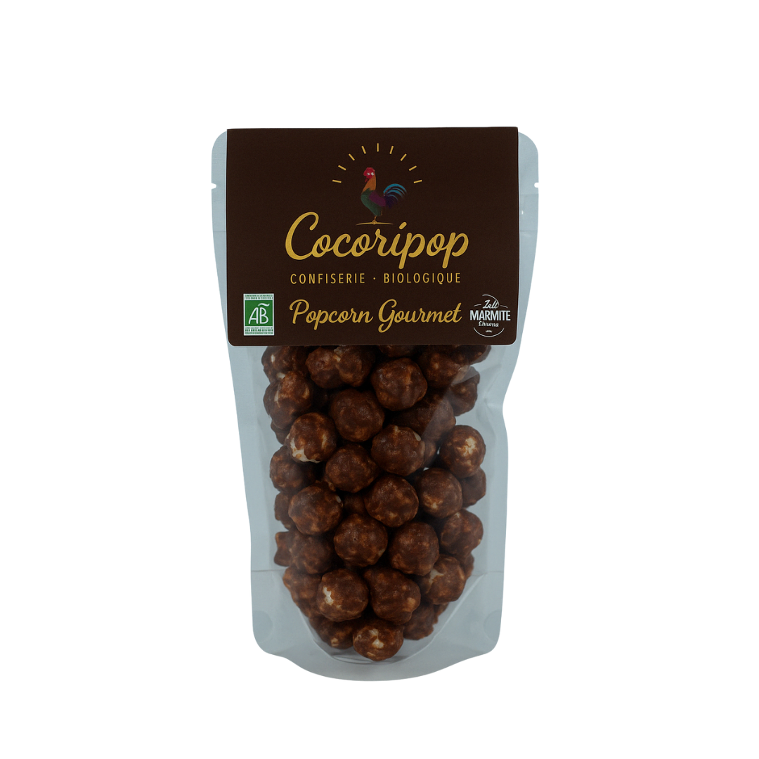 Popcorn al Cioccolato Fondente e Fior di Sale BIO