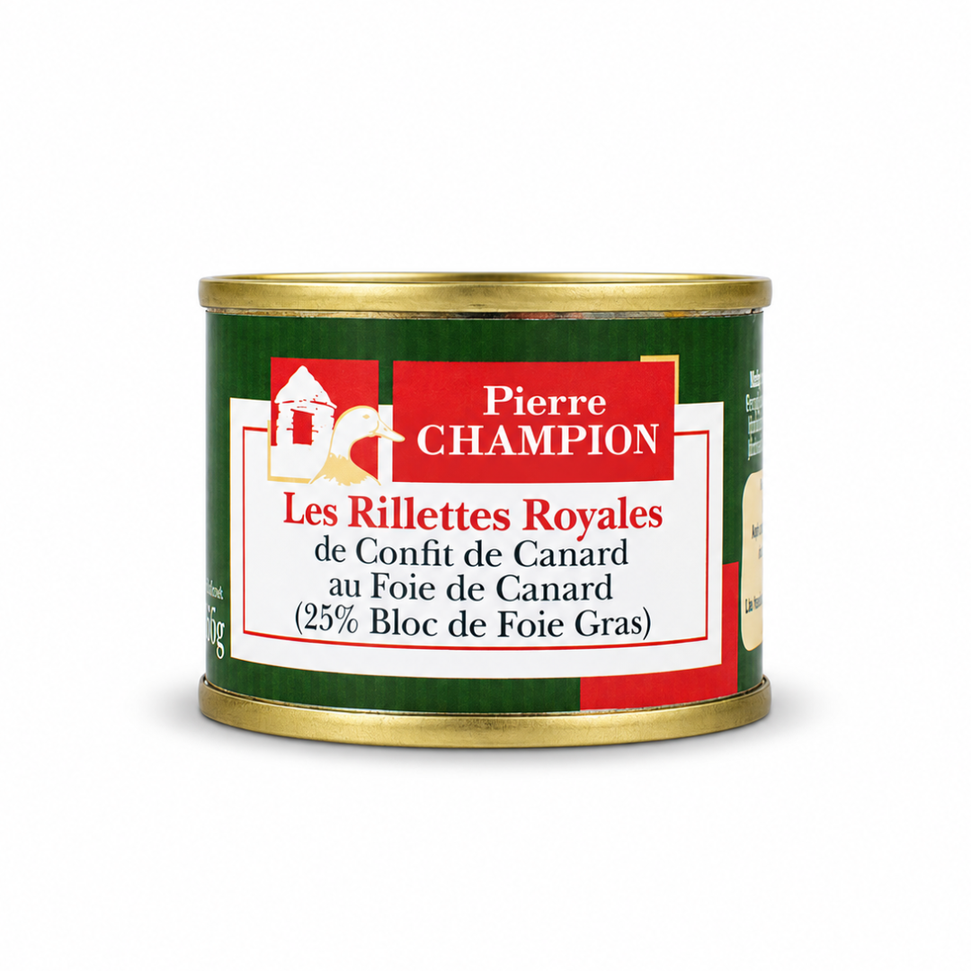 Rillettes Royales di Confit d'Anatra con fegato d'Anatra (25% blocco di foie gras)