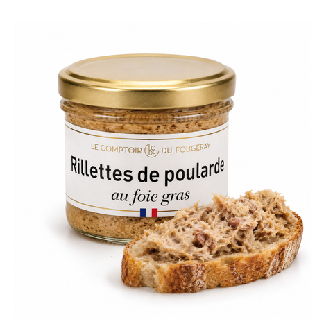 Rillette di "Poularde" (pollo) al foie gras