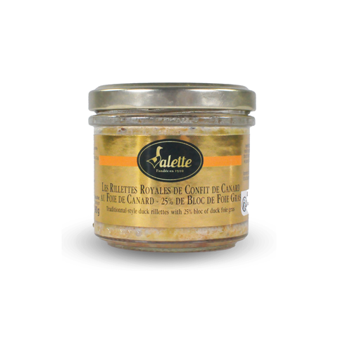 Rillettes Royales di Confit d'Anatra con fegato d'Anatra (25% blocco di foie gras)