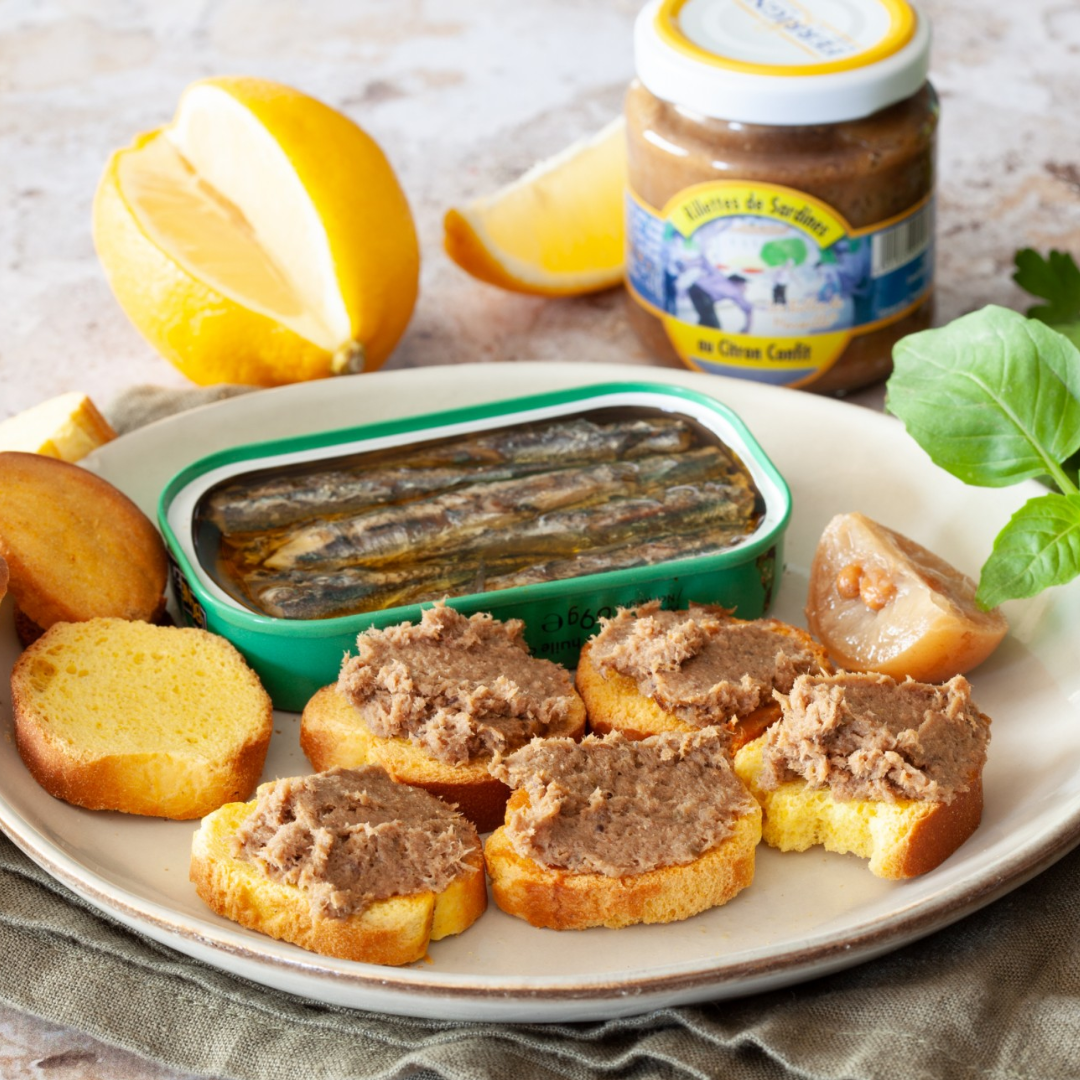 Rillettes di Sardine con Cipolla Confit