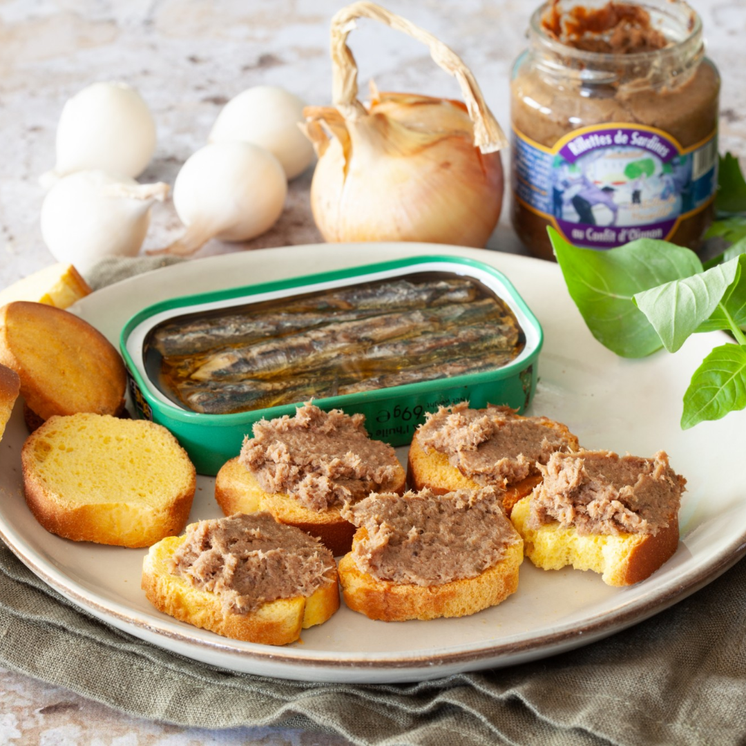 Rillettes di Sardine con Cipolla Confit