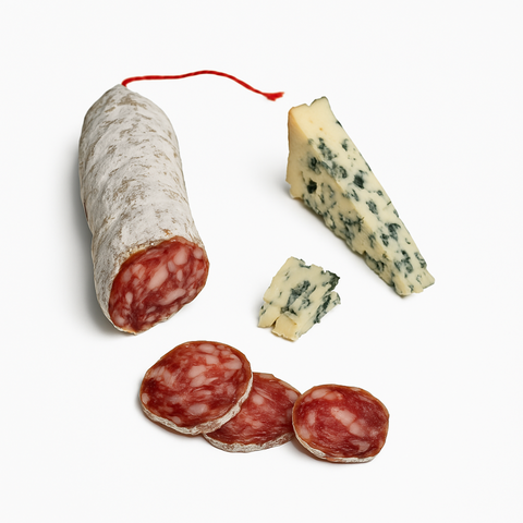 Salame secco artigianale al roquefort