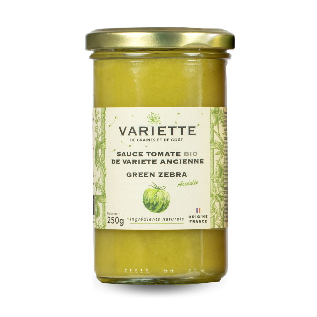 Salsa di pomodoro verde di varietà "Green Zebra" BIO