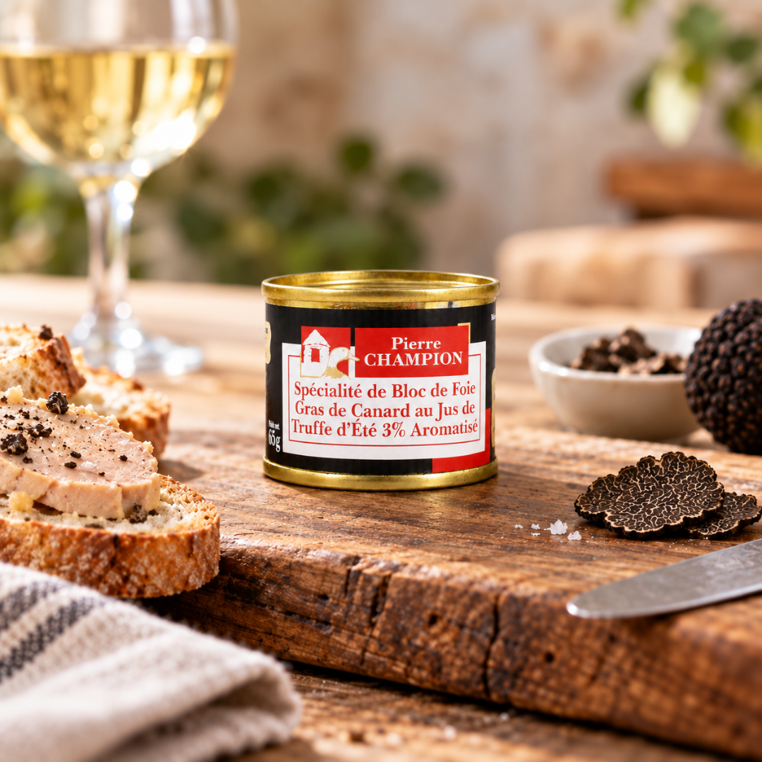 Specialità di Foie Gras d'Anatra al Tartufo Estivo 3%