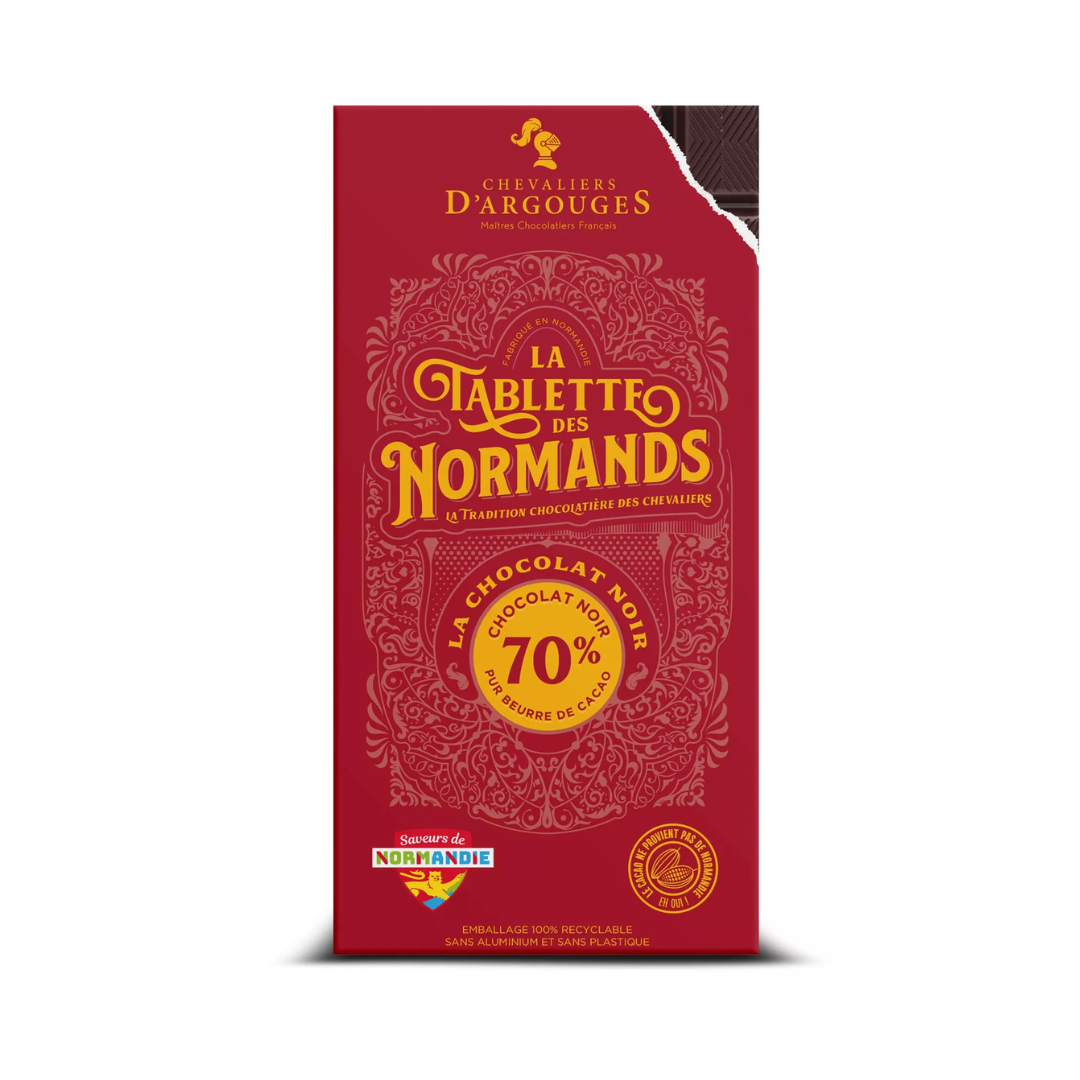 Tavoletta di Cioccolato Fondente "I Normanni" 70% Cacao